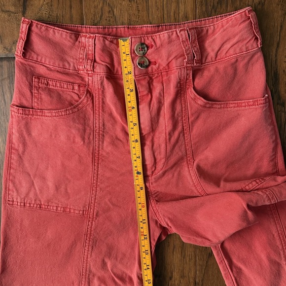 Pilcro Women's 27 Wide Leg Cropped Pants High Rise Stretch Boho Spring - Picture 10 of 14